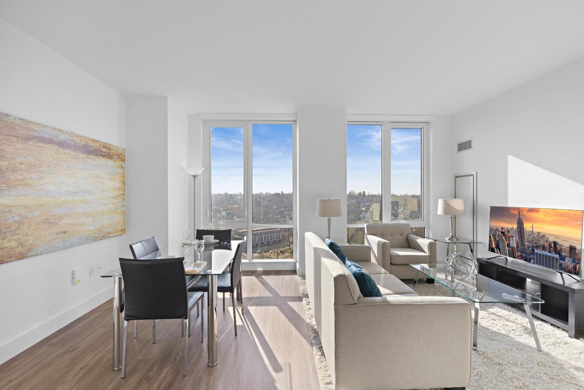 Global Luxury Suites Downtown ווייט פליינס חדר תמונה